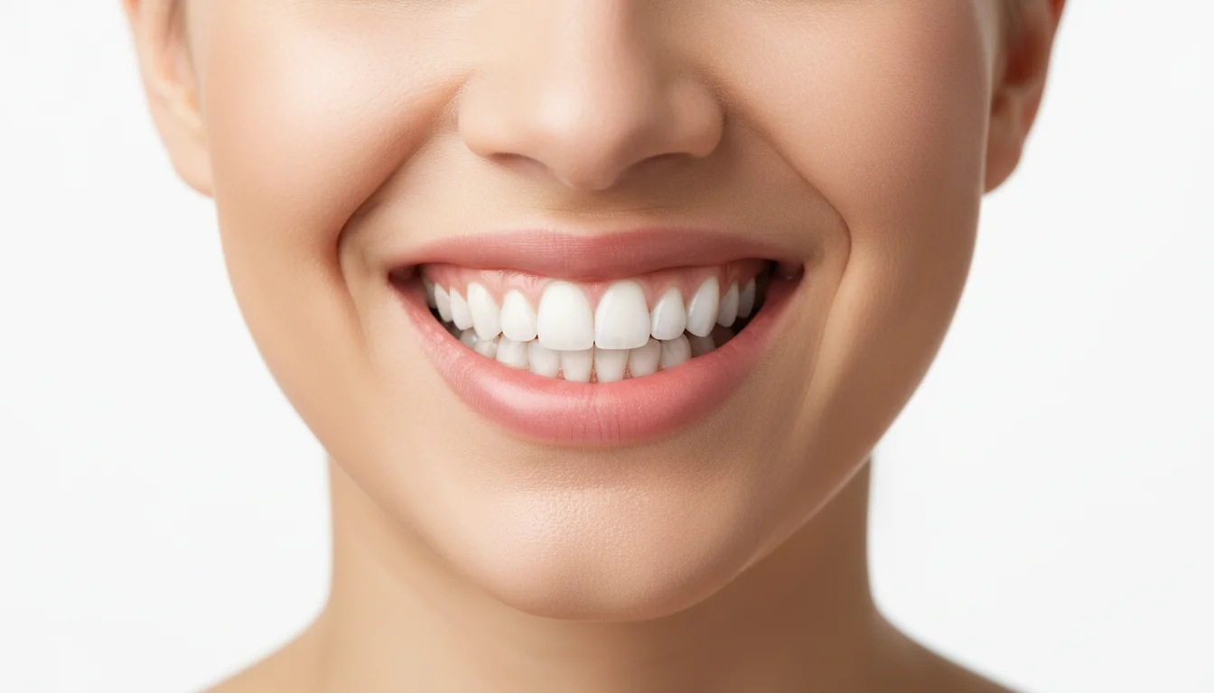 Beautiful smile transformation result